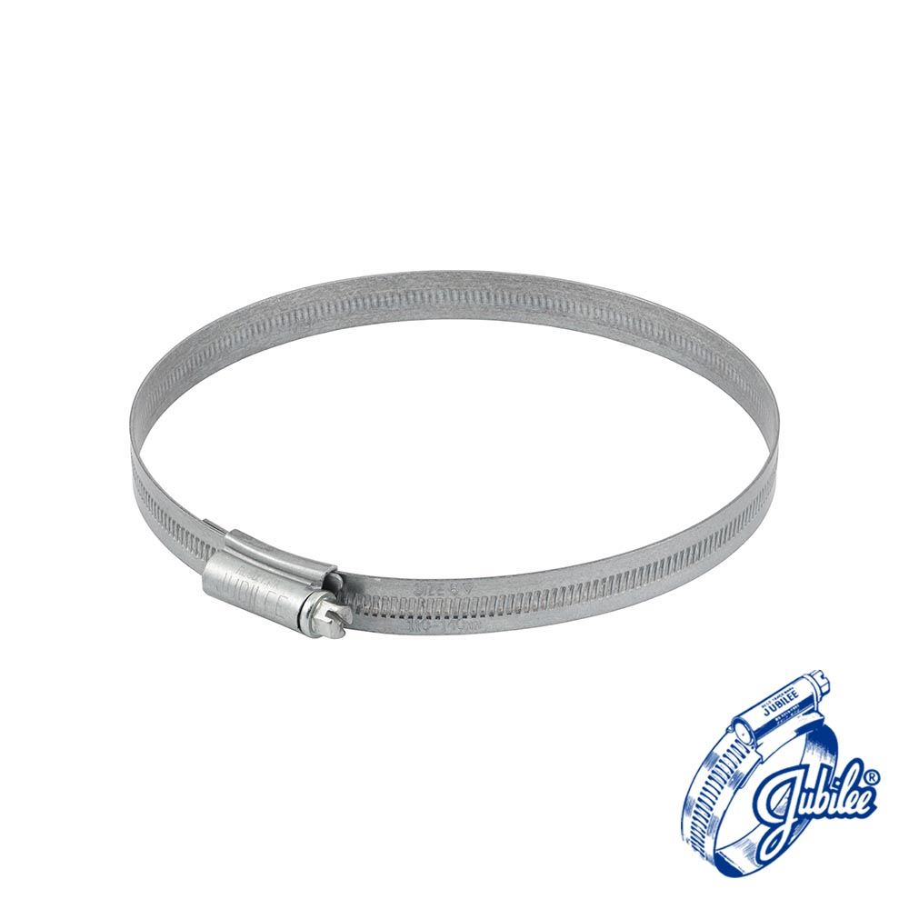 Jubilee Clip Weichstahl 6MS (Größe 110-140mm - 5 Stück)