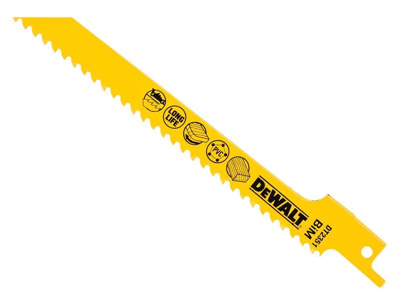DEWALT Bilah Gergaji Bi-Metal untuk Kayu, Potongan Halus & Laju 152mm x 6 TPI (