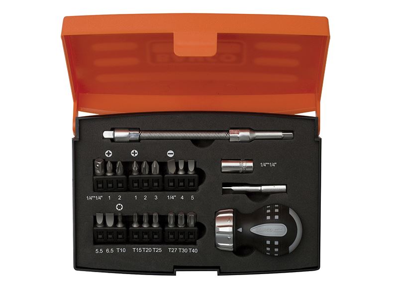 Bahco 808050S-22 Σετ Βραχύσυρτης Βιδοκάρφωτας, 22-τεμάχιων