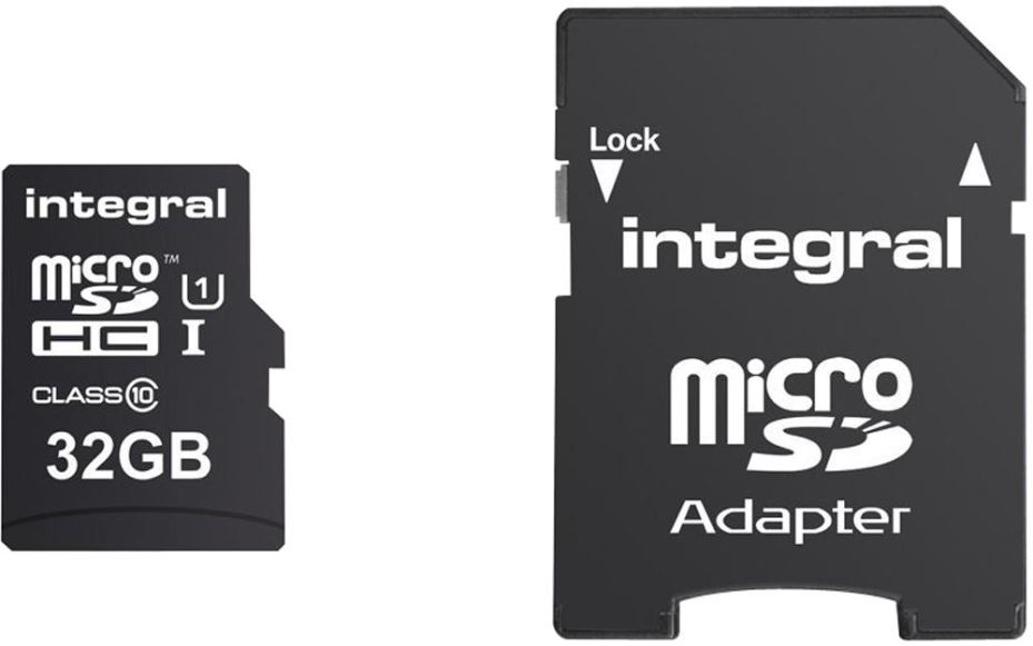 INTEGRAL UltimaPro X Carte MicroSDHC Classe 10 U3 32GB avec Adaptateur SD