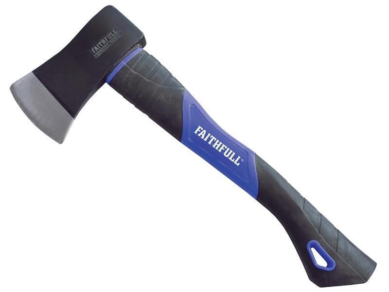 Faithfull - Hachette à manche en fibre de verre, Acier carbone, 567g