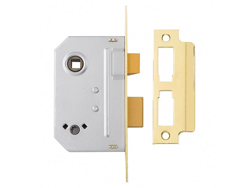 Yale PM236 2 Lever Mortice Sashlock, Polished Brass, 67mm