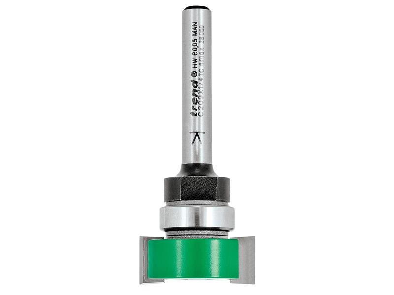 Trend C209 Gearrthóir Cuasaithe Innealtaithe TCT, 10 x 24mm, Crann 1/4in