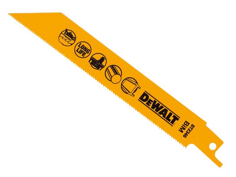 DEWALT Bi-Metal Reciprocating Blade for Metal, 152mm x 18 TPI (Pack of 5)