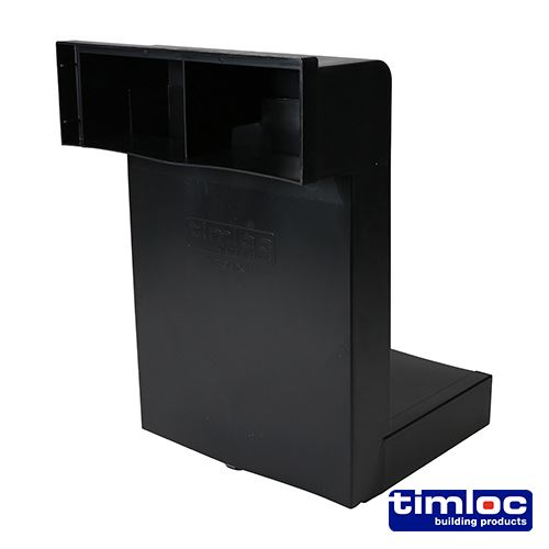Timco Timloc Telescoop Ondervloer Ventilatierooster Zwart, 5-7 Steenlagen (10st