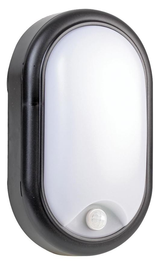 Energizer 15W Oval LED Bulkhead with PIR, 1105lm, IP54