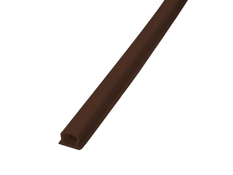 Faithfull Silicone Draught Excluder - Brown, 6m x 9mm x 7mm