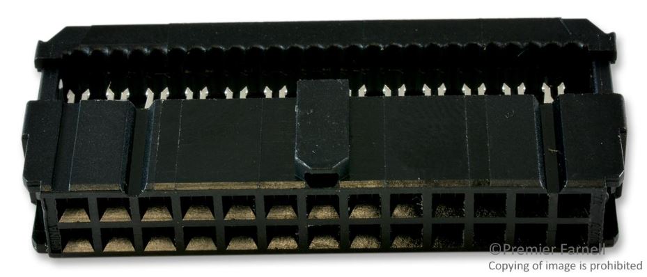 TE Connectivity AMP-LATCH IDC Socket, 26 posities, 2,54mm steek