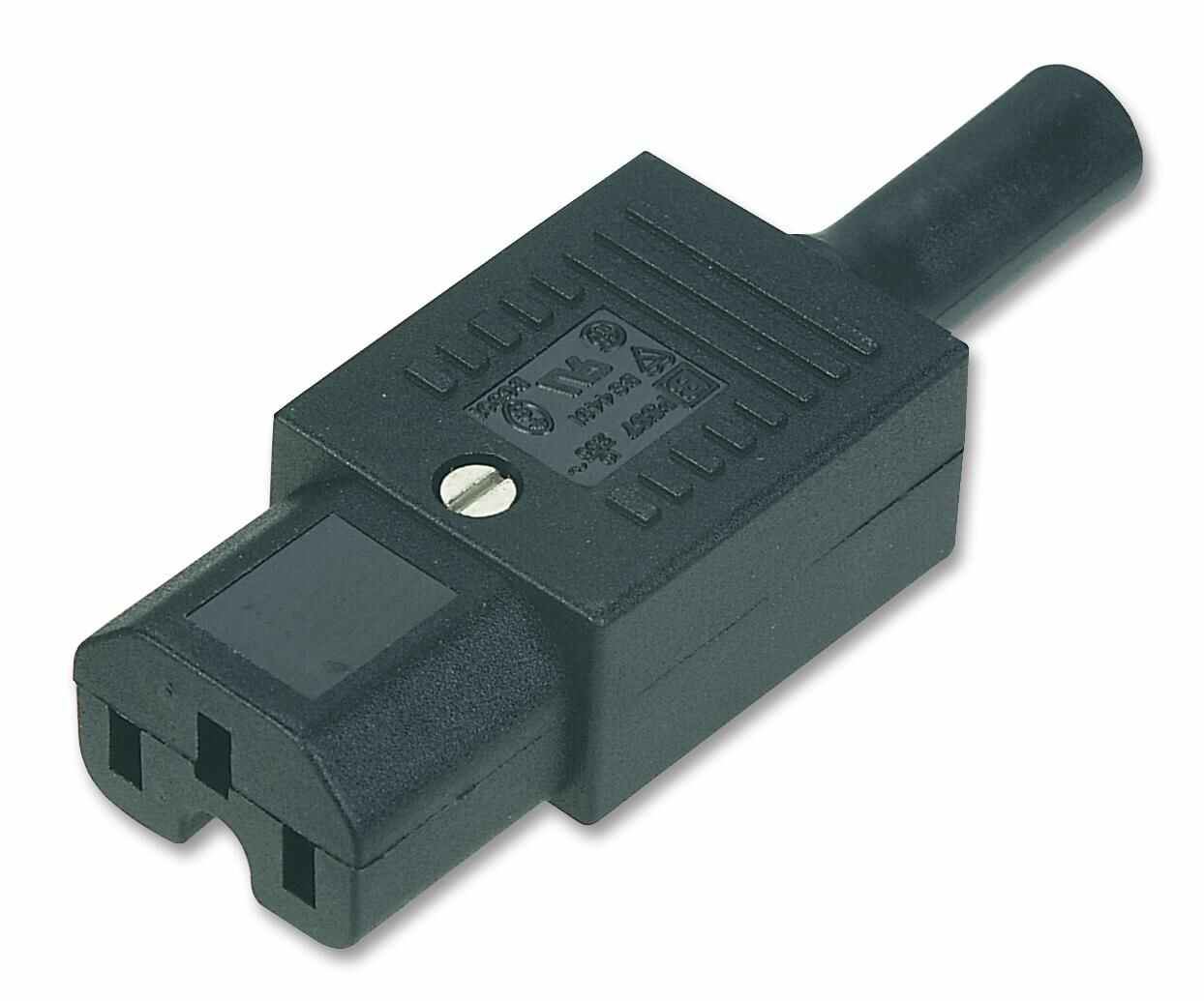 Bulgin IEC C15 メスソケット 10A/250VAC スクリュー端子接続