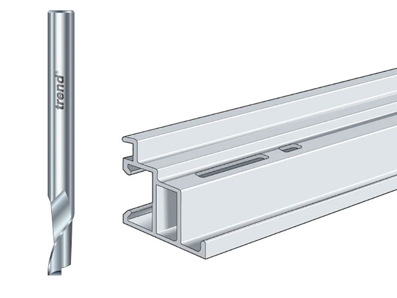 Trend 50/08 x 8mm HSSE spirálové frézy pro hliník a UPVC