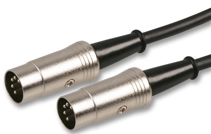 PULSE 2m 5-pins 180° Midi DIN stekker naar stekker kabel