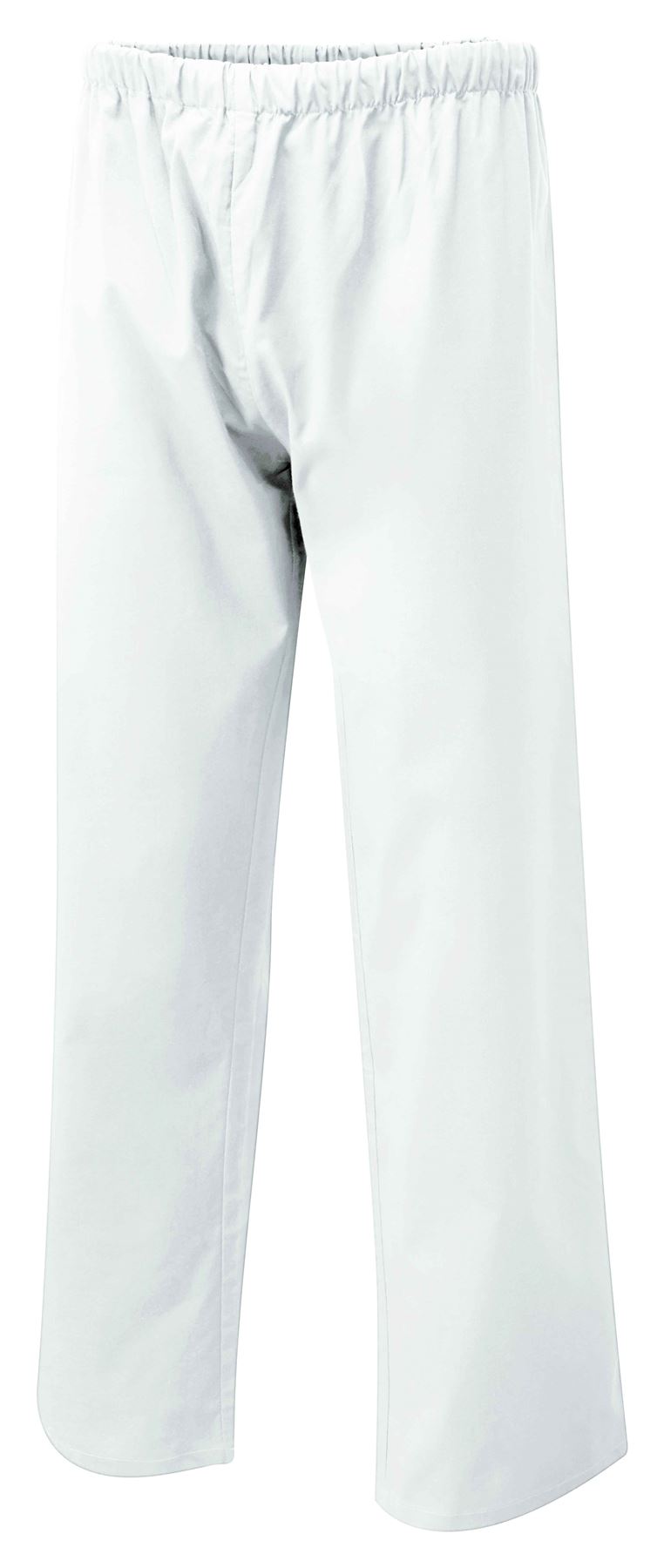 Uneek Unisex Scrub Trousers - 65% Polyester 35% Cotton - White - Large