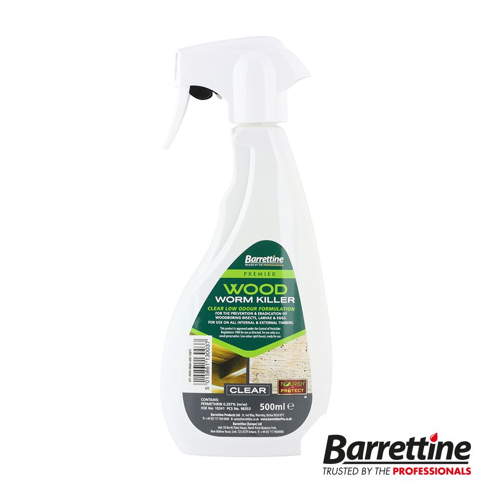 Timco Houtwormdoder, 500ml, Laaggeurend Behandelingsmiddel