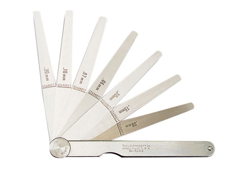 Starrett 173MA Tacair Tomhais, 13-Píosa, 0.03-0.5mm