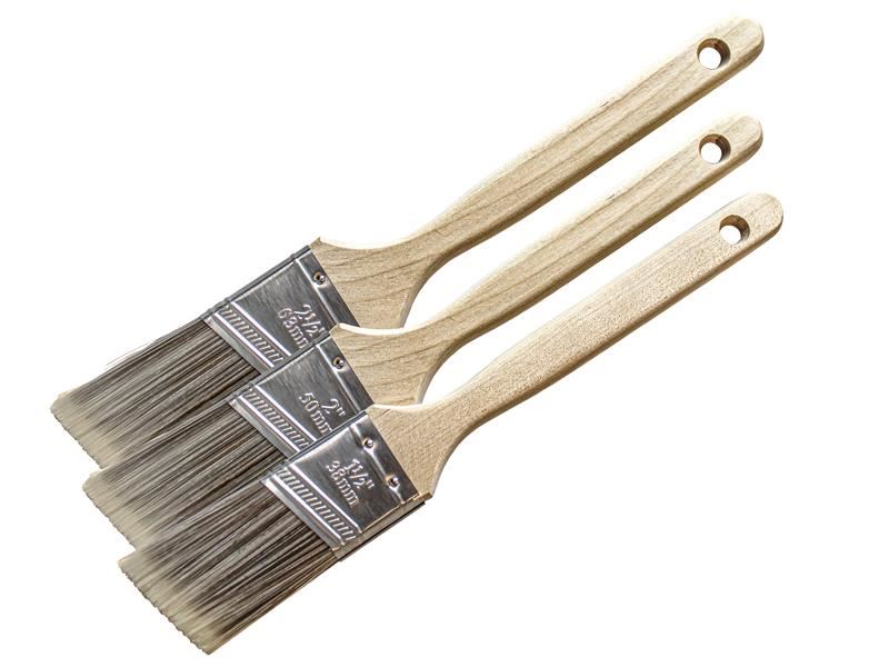 Faithfull Tradesman Synthetic Sash Brush Set, 3-Piece