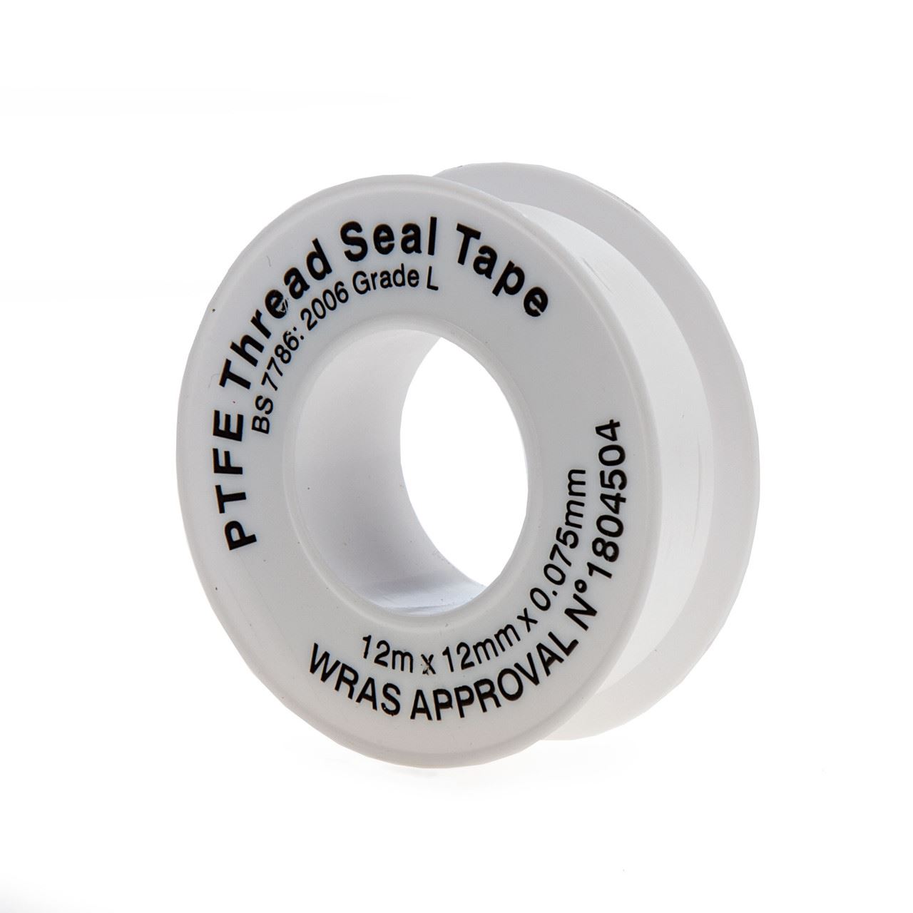 Ultratape PTFE Tape White 12mm x 12m, 10 Rolls