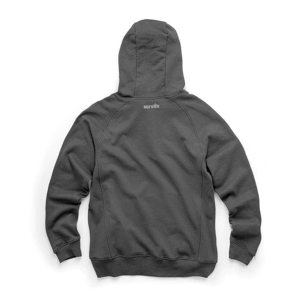 Scruffs Eco Worker Hoodie, Graphite, XXL, Cotton-Rich