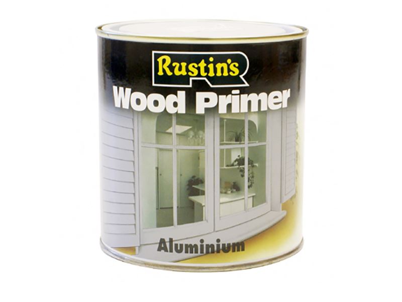 Rustins Primer Kayu Berpigmen Aluminium 500ml