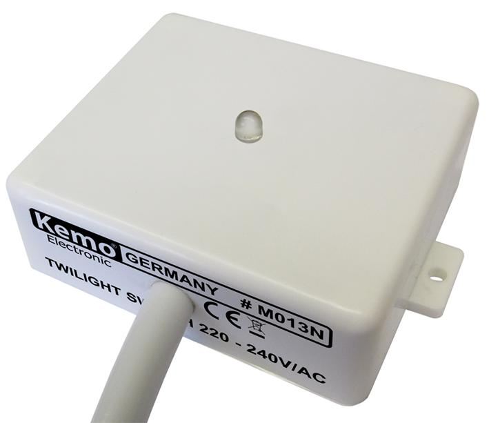KEMO Twilight Switch, 240V AC, Photocell Sensor, 3A