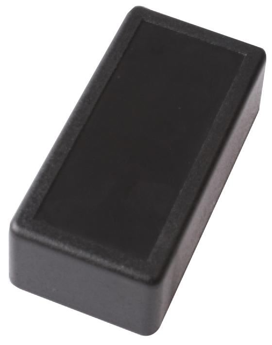 HITALTECH Černá přenosná krabička ABS, 70x35x23mm