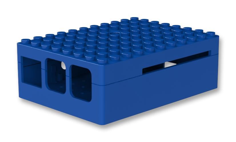 Multicomp Pro Pi-Blox pouzdro pro Raspberry Pi - modré LEGO kompatibilní