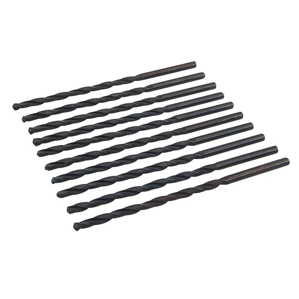 Silverline HSS-R Langlochbohrer Metrisch 10er Set - 5,0 x 132mm