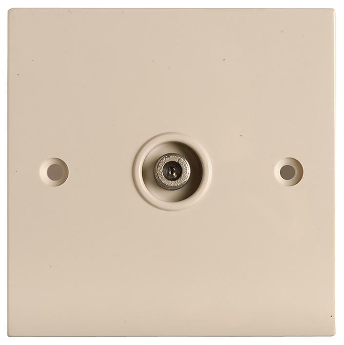 BLAKE UK Slimline F-Type Coax Outlet Plate