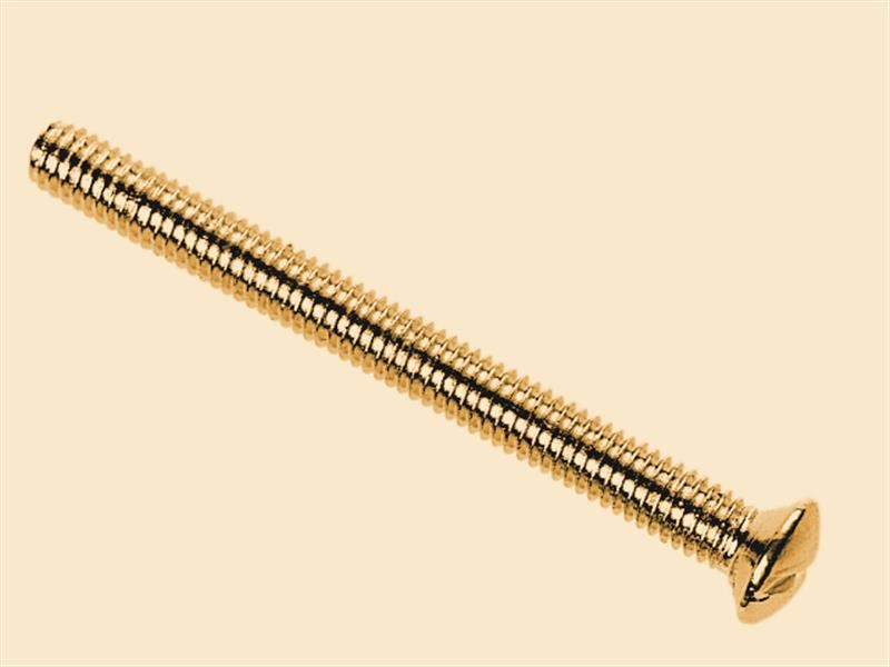 Dencon Viti in Ottone per Placche Interruttori/Prese 3,5x38mm (Confezione da 10