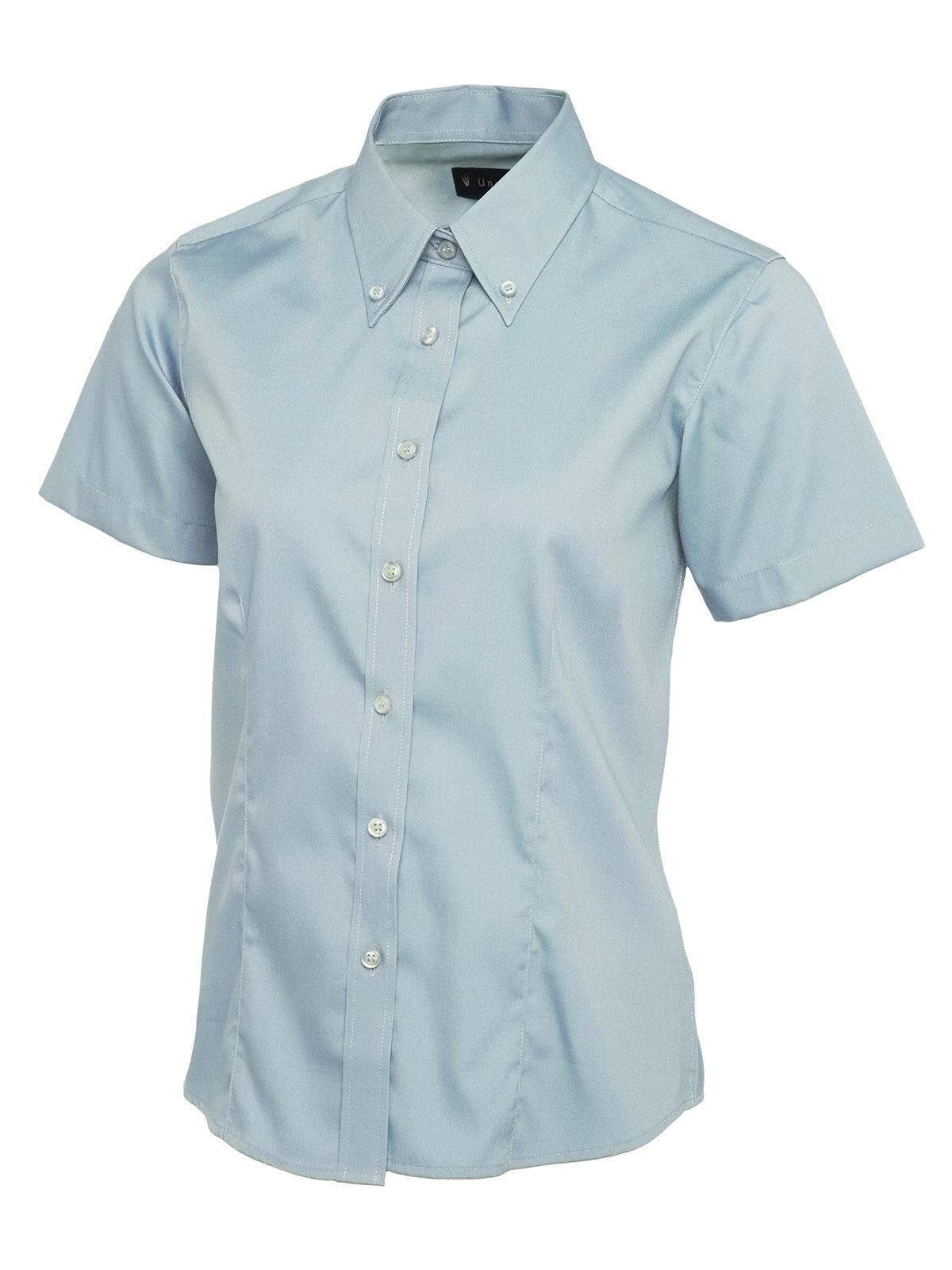 Uneek Women's Pinpoint Oxford Half Sleeve Shirt