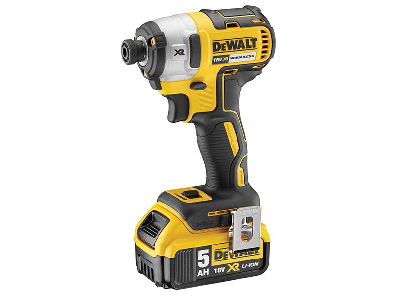 DEWALT DCF887P2 XR Brushless 3-Speed Impact Driver 18V with 2 x 5.0Ah Batteries