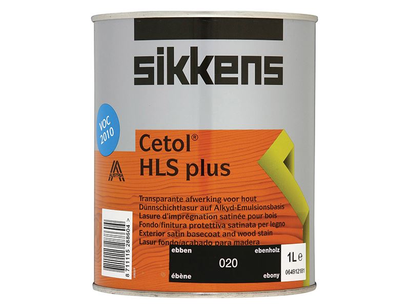 Sikkens Cetol HLS Plus Translucent Woodstain - Ebony 1L