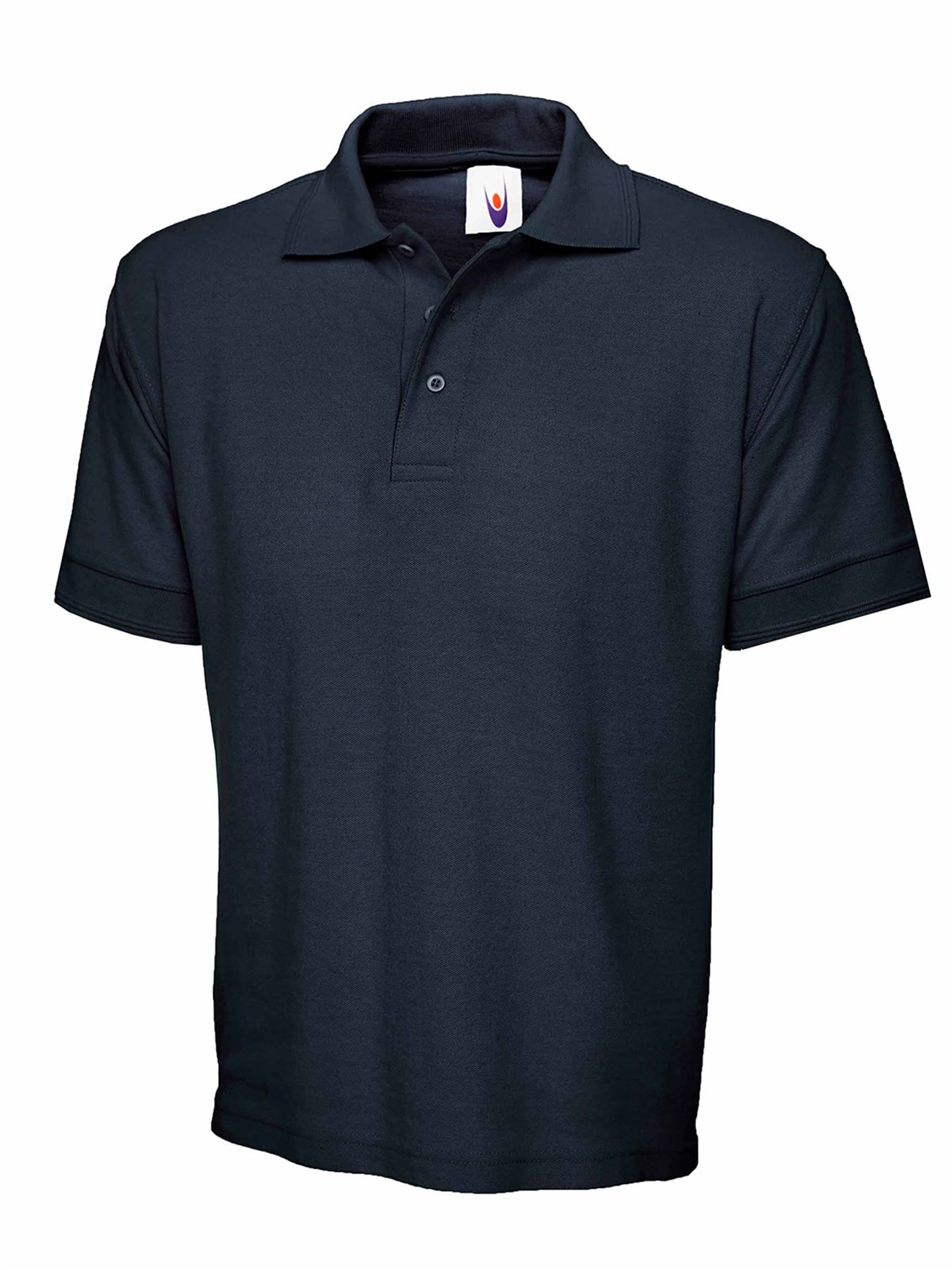 Uneek Unisex Cotton Polo Shirt - Navy, Size XL