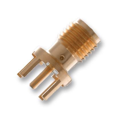 Johnson Straight SMA Coaxial Jack, 50 Ohm, Gold-Plated