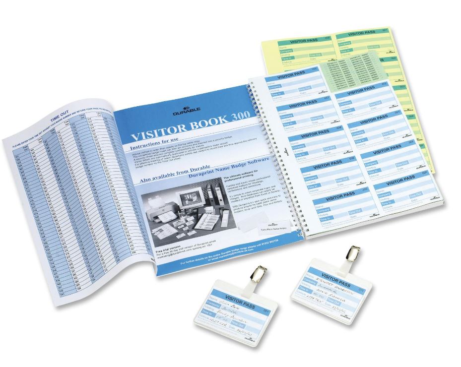 DURABLE OFFICE PRODUCTS Livro de Visitas com 100 Páginas para Recarga