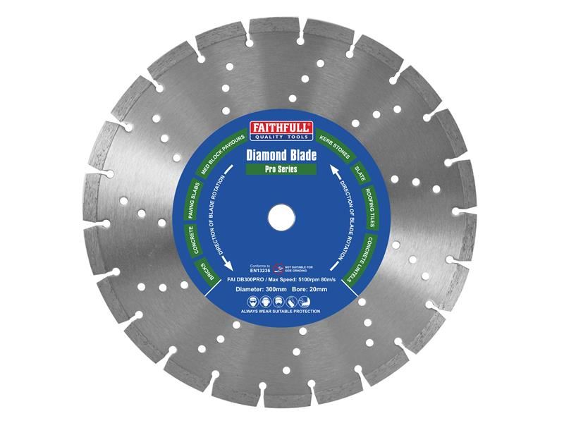 Faithfull Disco Diamantado Profesional 125mm x 22.2mm