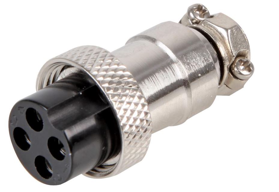 PRO SIGNAL 4-polige in-line stekkerconnector