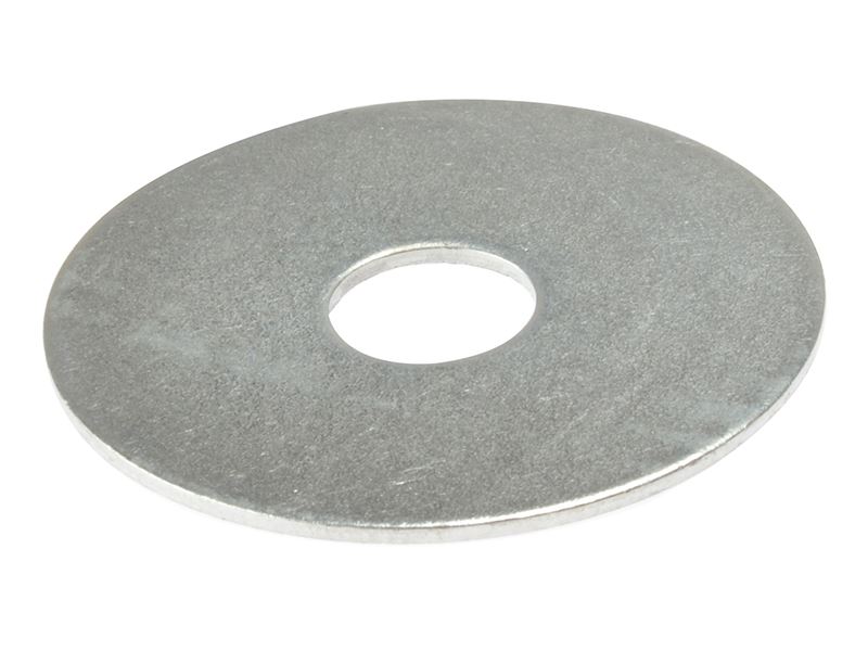 ForgeFix Flat Mudguard Washers ZP M8 x 50mm (Pack of 10)