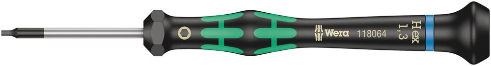 Wera 2054 Hex Screwdriver for Electronics, 1.3 x 40mm