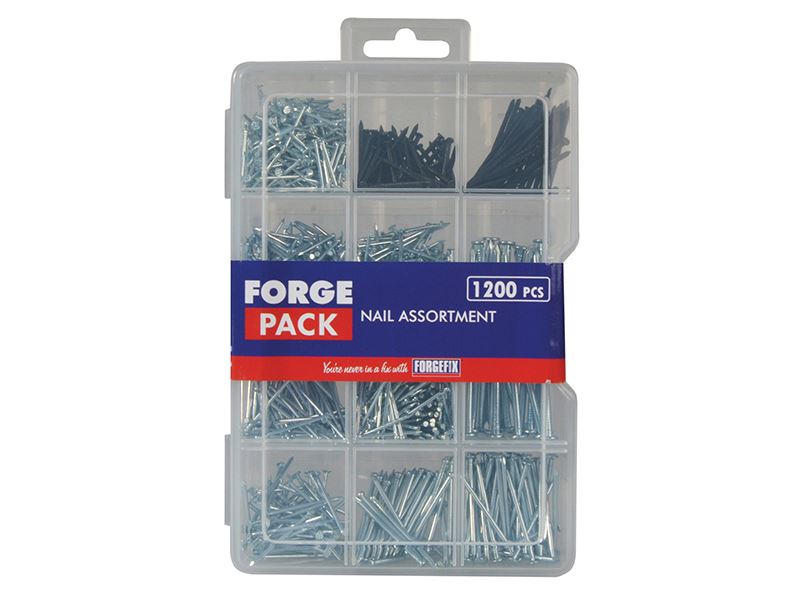 ForgeFix Gegalvaniseerde Spijkerset, 1200 Delen