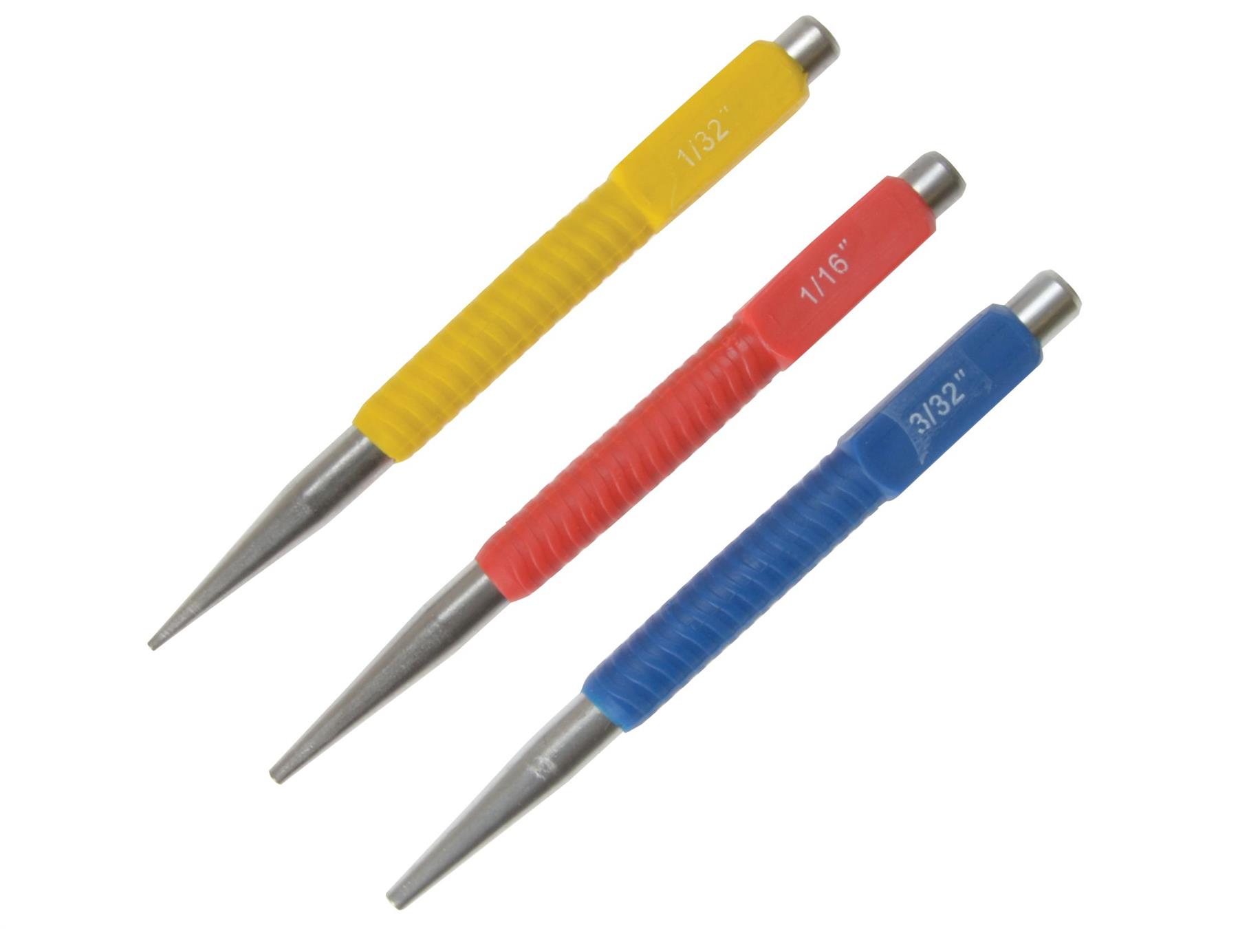 Blue Spot Tools Set van 3 Puntsjons voor Nagels