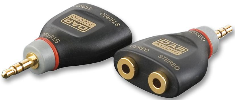 XCALIBER Adaptador Estéreo Jack 3.5mm Hembra a Macho, Chapado en Oro