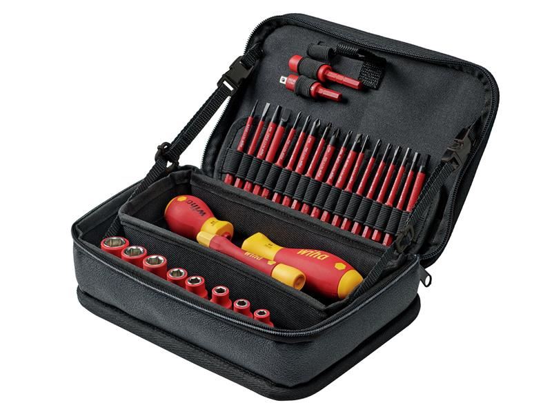 Wiha SlimVario® 32-Piece Electrician's Tool Set with Case