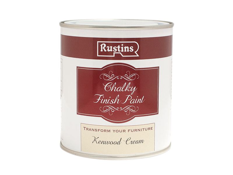 Rustins Sneldrogende Chalky Finish Verf - Kenwood Cream 250ml