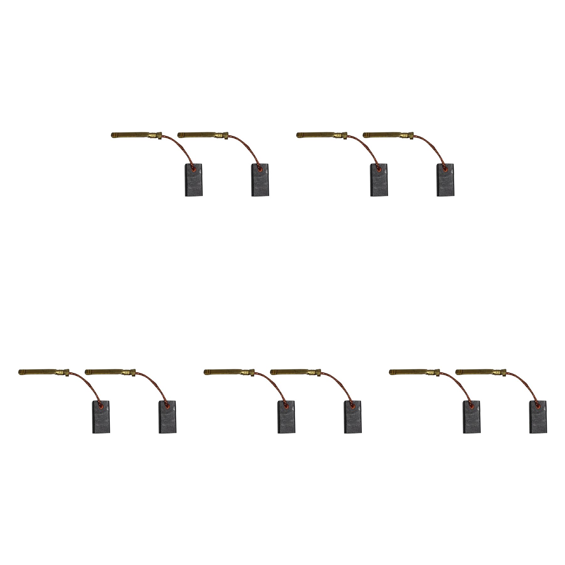 5 Sätze von - 2x Kohlebürsten - Bosch Mini-Schleifer (Größe - 5 x 8 x 15,6 mm)