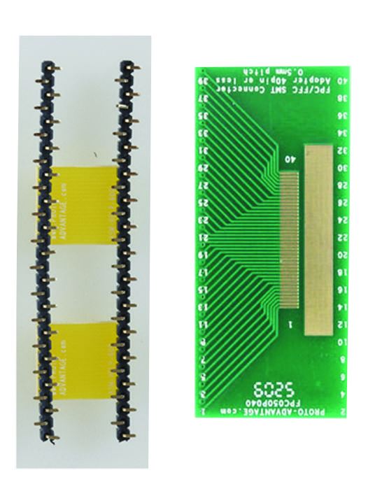 PROTO ADVANTAGE - Adaptateur DIP pour FPC/FFC SMT 0,5mm, 40 broches
