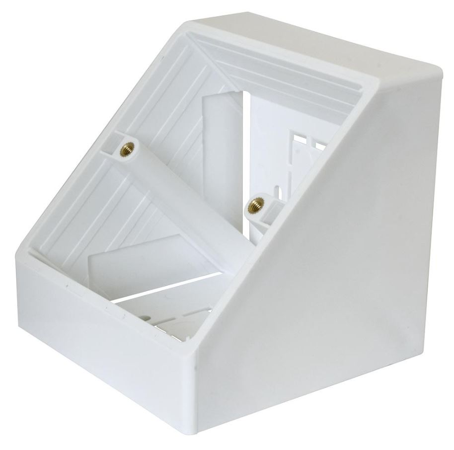 CLEVER LITTLE BOX Conec2 1-Gang Schuine Inbouwdoos, Wit