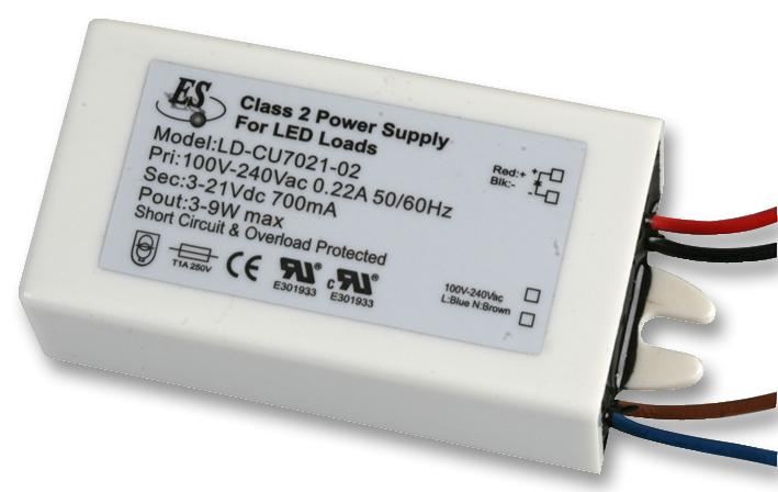 POWERPAX Konstantní proudový LED driver, 8W 36V 350mA IP65