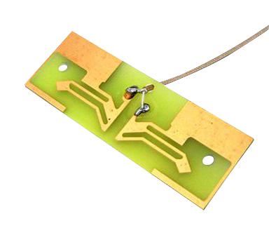 SIRETTA Antena GSM PCB, 75x25mm, Cable UFL 100mm, 2,4GHz