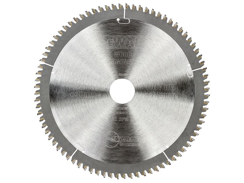 DEWALT Hoja de Sierra Circular Serie 40, 216mm x 30mm, 80 dientes TCG