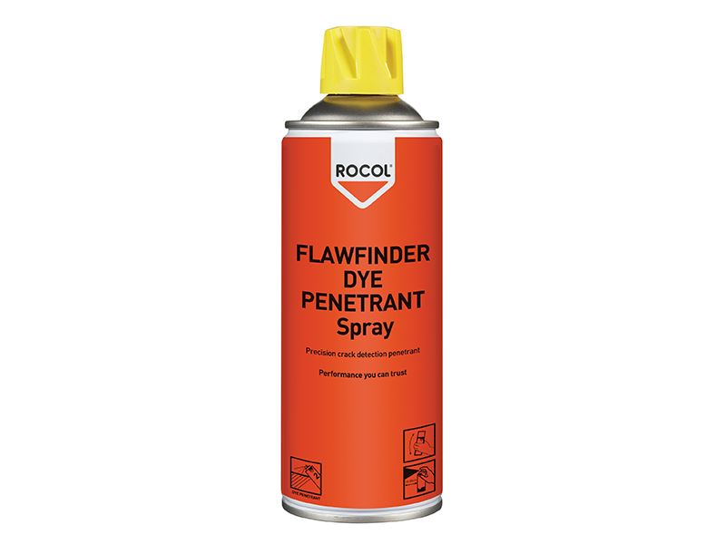 ROCOL Flawfinder Dye Penetrant, 400ml, Non-Destructive Testing